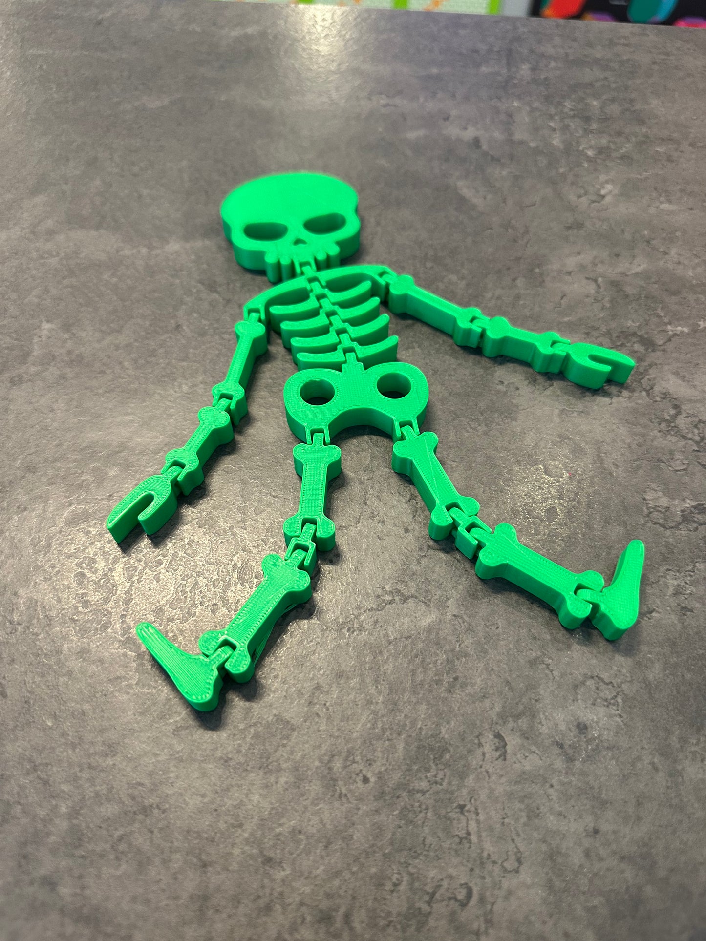 3D Printed Green Skeleton