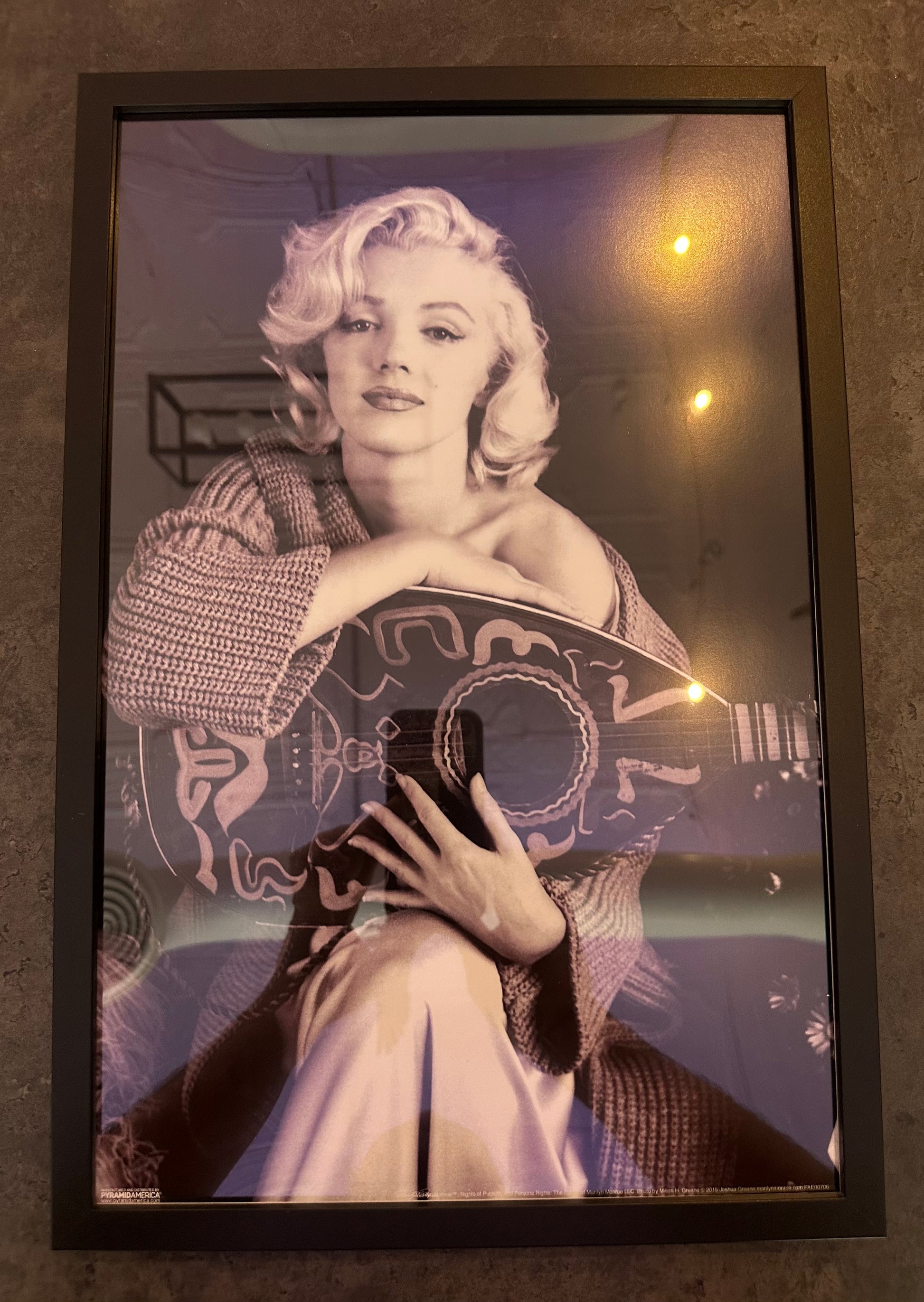 Marilyn Monroe with Mandolin Poster