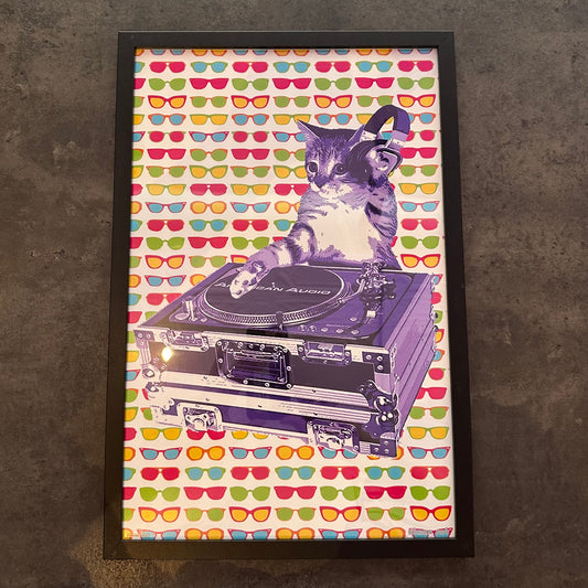 DJ Kitty Cat Poster