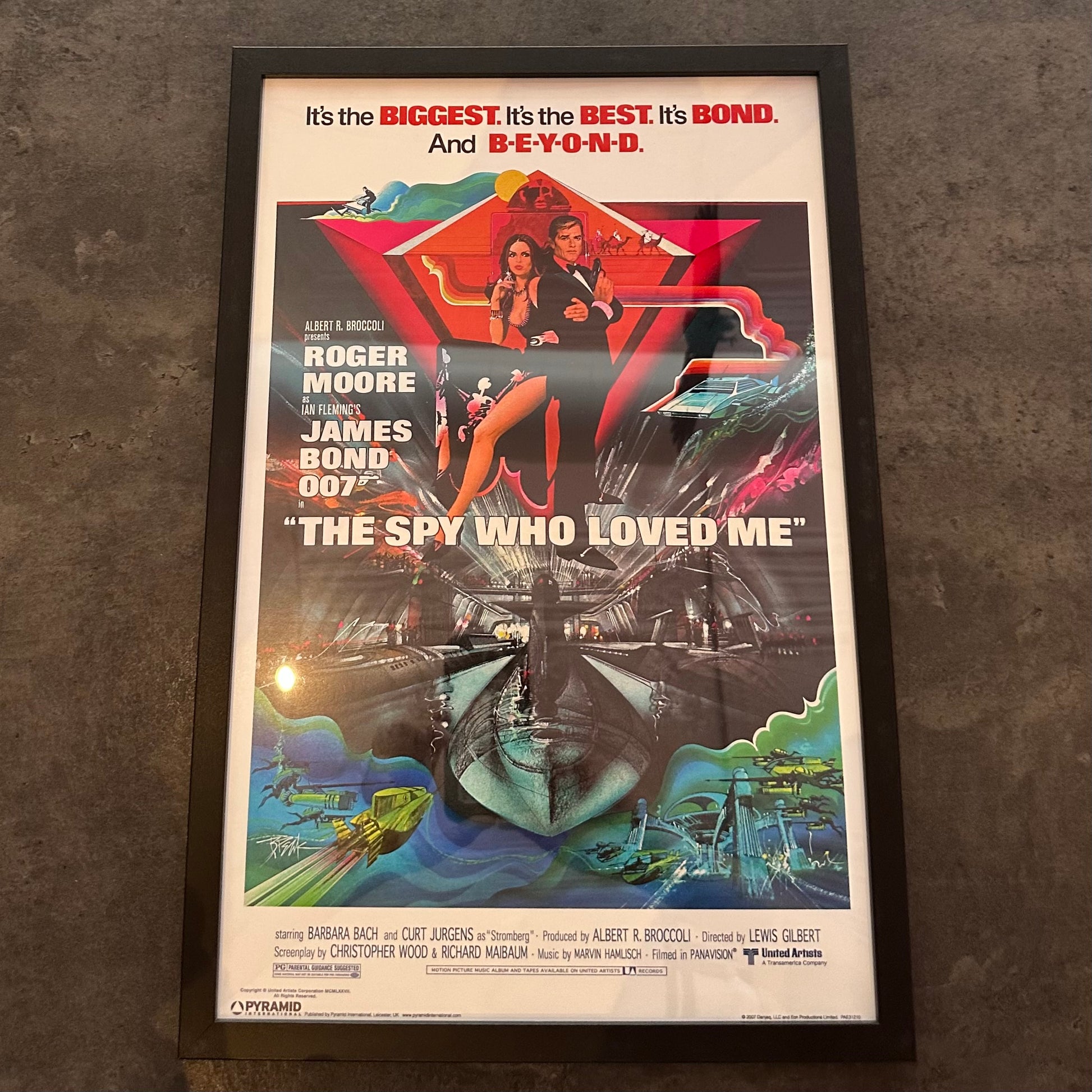 James Bond The Spy Who Loved Me Poster