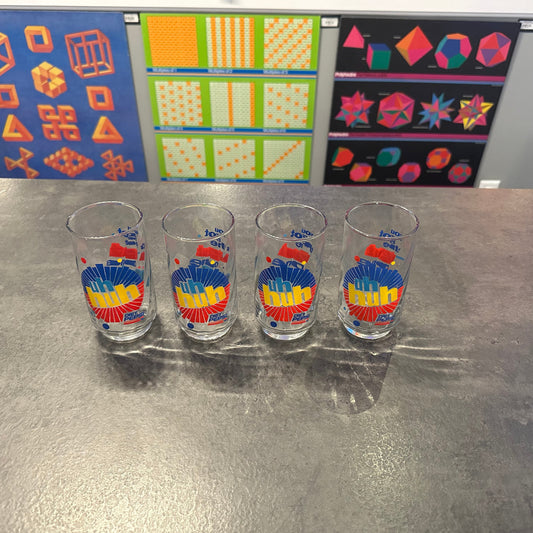 Set of 4 Diet Pepsi Glasses
