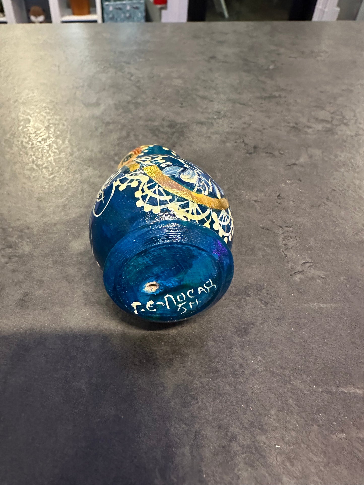 5 Piece Nesting Dolls Blue