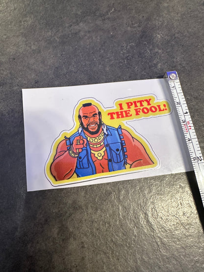 Mr. T Sticker Pity the Fool Sticker