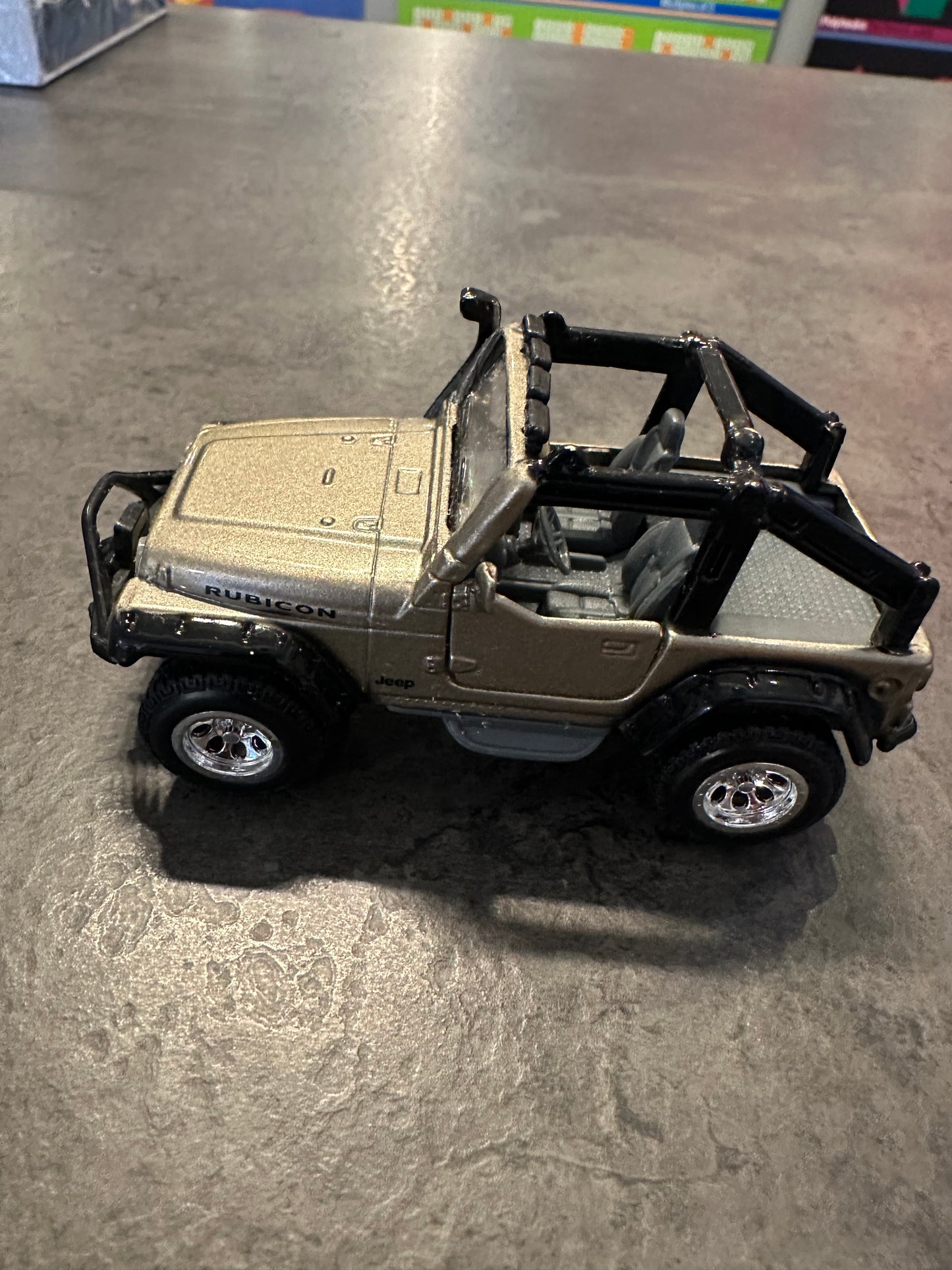 Silver Jeep with Snorkel