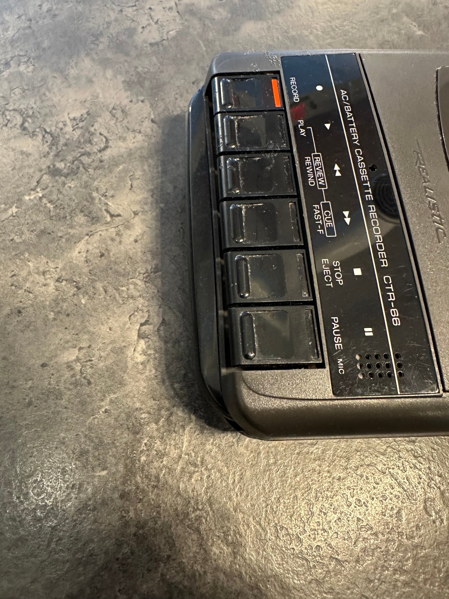 Realistic Radio Shack Old School Cassette Recorder