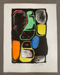 Original Abstract Block Print