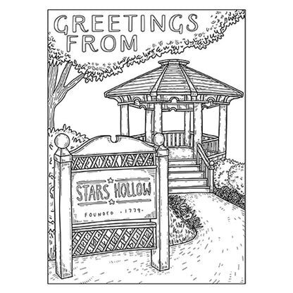 Stars Hollow Gilmore Coloring Book