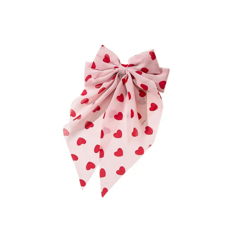 Heart Hair Bow