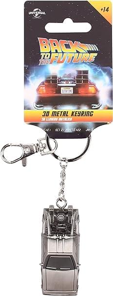 Delorean Back to the Future Metal Keychain