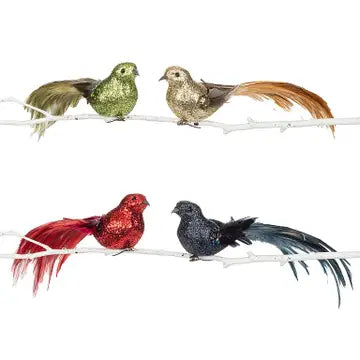 Glitter Bird Clips
