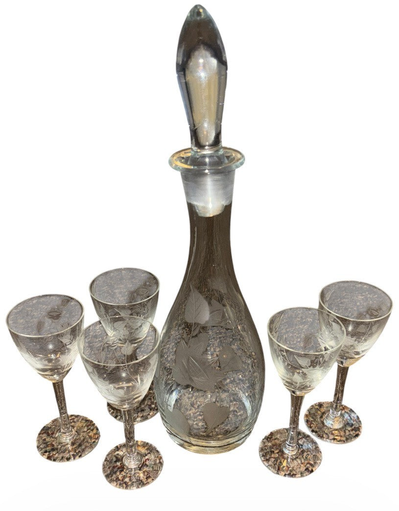 Etched Cordial Set