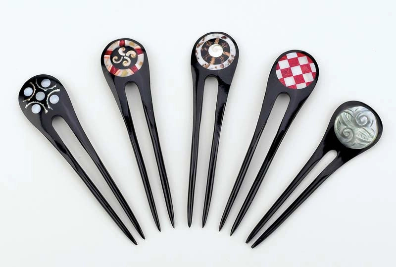 Double Hair Stick with Shell
