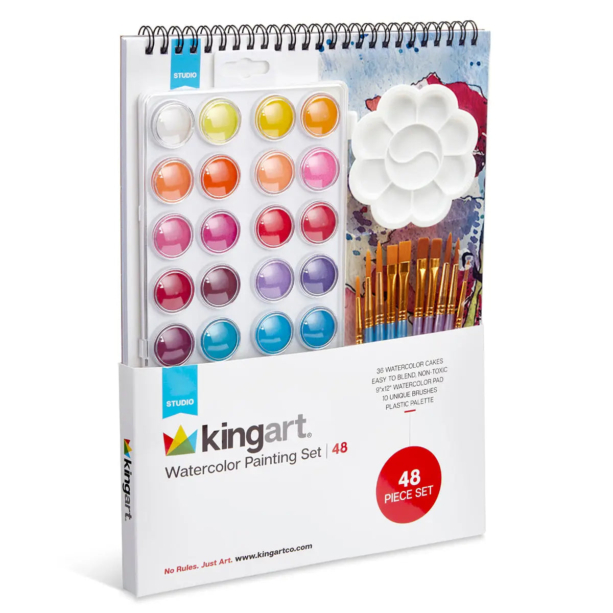 Watercolor Paint Set 48 Pc.