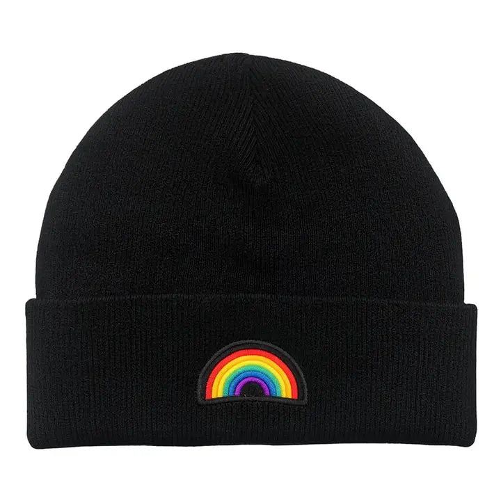 Rainbow Knit Beanie
