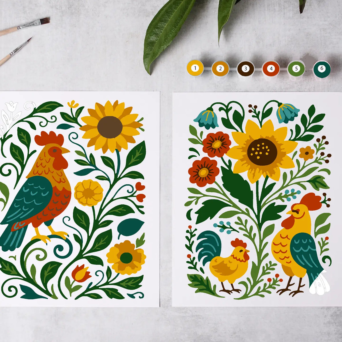Flock and Flower Paint by Number Kit