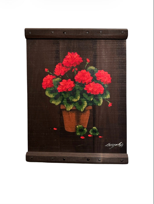Geranium Folk Art