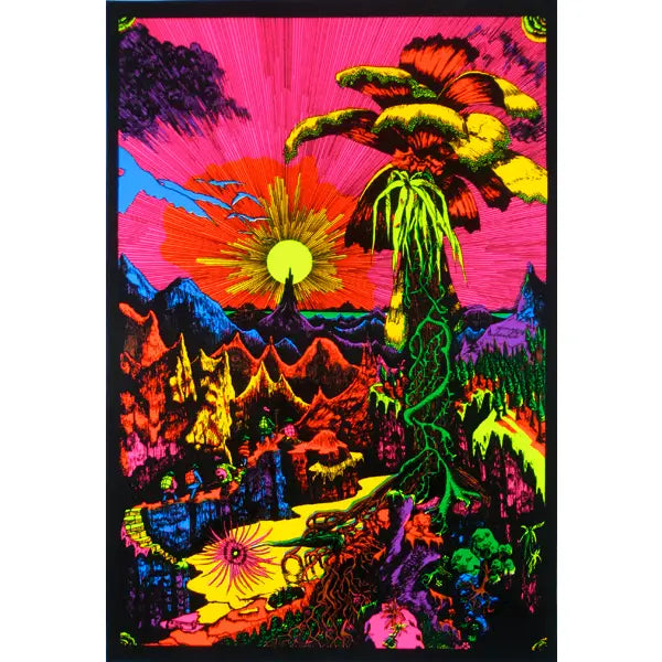 Lost Horizon Velvet Black Light Poster