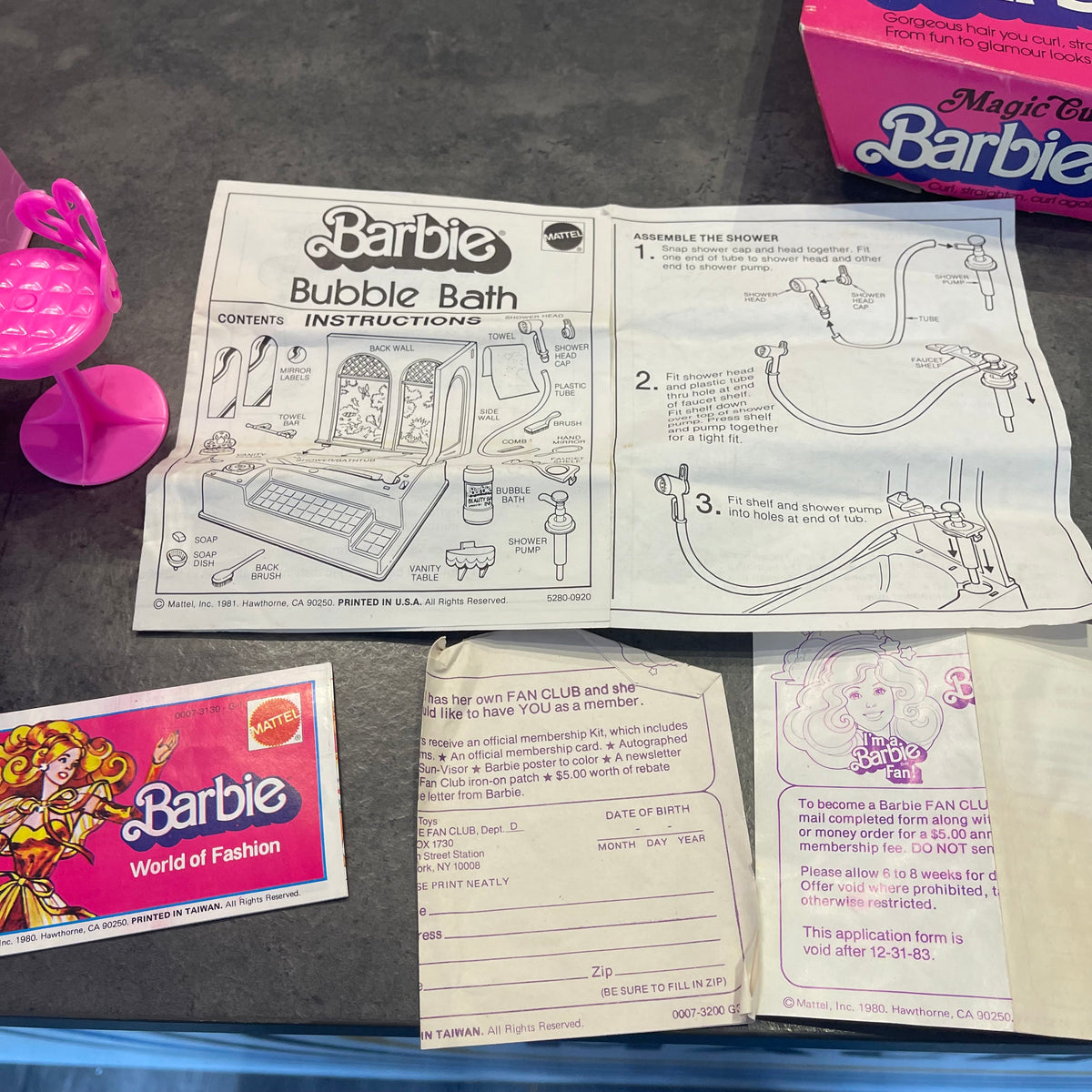 1981 Barbie Bubble Bath (Incomplete)