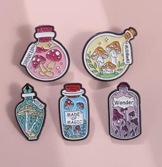 Mushroom Enamel Pin