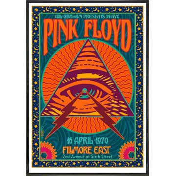 Framed Pink Floyd Poster Print