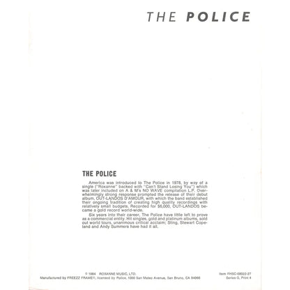 The Police Photo Print