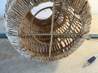 Seagrass Rapped Hanging Lantern