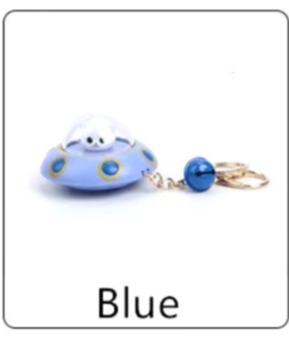 UFO Kitty Light Up Keychain