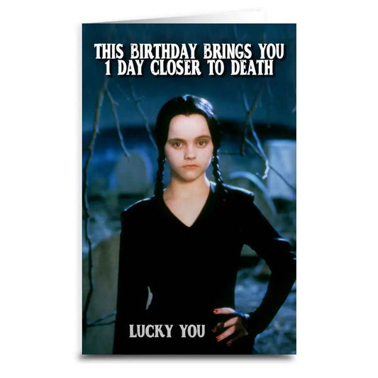 Wednesday Adams Birthday Card