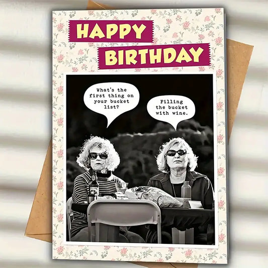 Wine Birthday Card